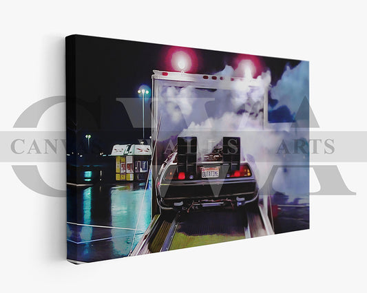 Back to the Future Canvas Wall Art Movie Oil Painting Canvas Print