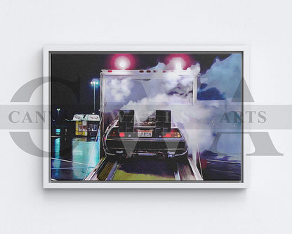 Back to the Future Canvas Wall Art Movie Oil Painting Canvas Print