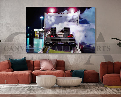 Back to the Future Canvas Wall Art Movie Oil Painting Canvas Print