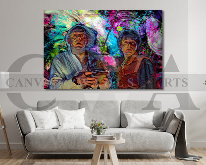 Back to the Future Canvas Wall Art Abstract Movie Poster Print