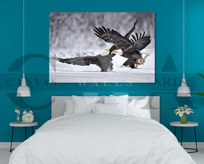 Bald Eagle Canvas Wall Art Bird Poster Print