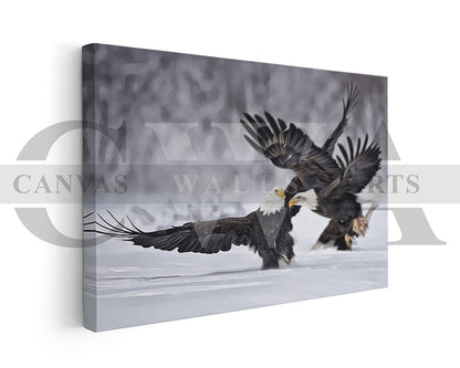Bald Eagle Canvas Wall Art Bird Poster Print