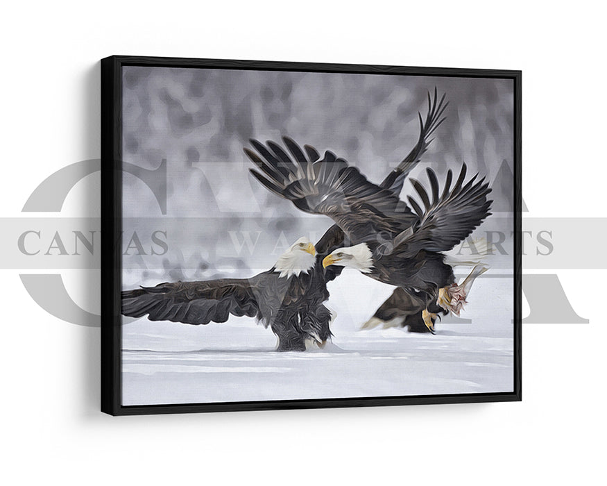 Bald Eagle Canvas Wall Art Bird Poster Print
