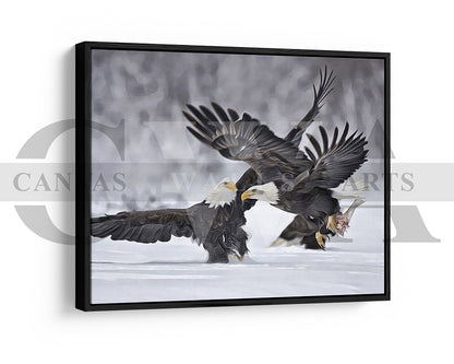 Bald Eagle Canvas Wall Art Bird Poster Print