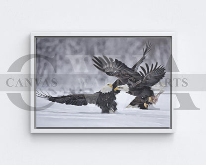 Bald Eagle Canvas Wall Art Bird Poster Print