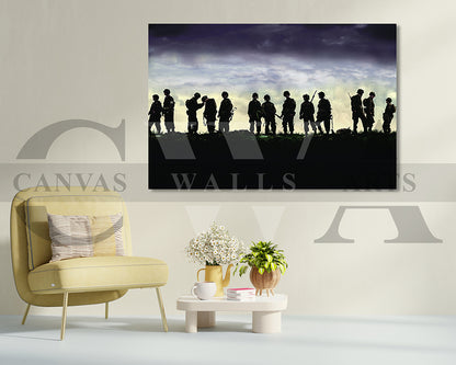 Band Of Brothers Canvas Wall Art