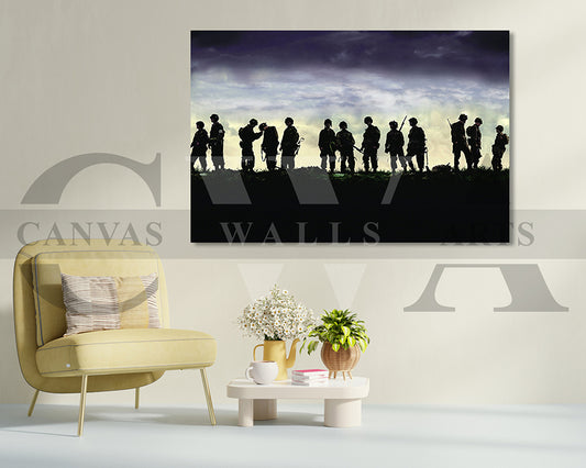 Band Of Brothers Canvas Wall Art