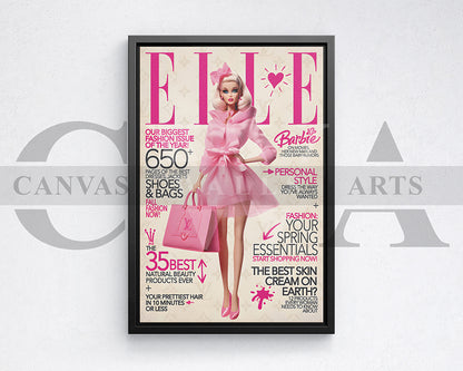 Barbie Louis Vuitton Canvas Wall Art