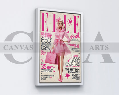 Barbie Louis Vuitton Canvas Wall Art