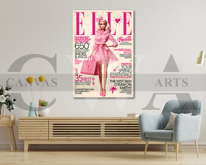 Barbie Louis Vuitton Canvas Wall Art