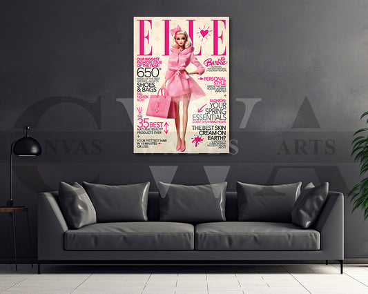 Barbie Louis Vuitton Canvas Wall Art