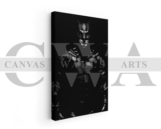 Bat Man Canvas Wall Art Abstract Movie Poster