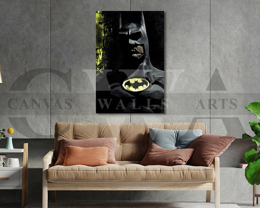 Bat Man Canvas Wall Art