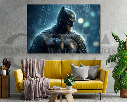 Batman Crusader Watchful Eye Canvas Wall Art