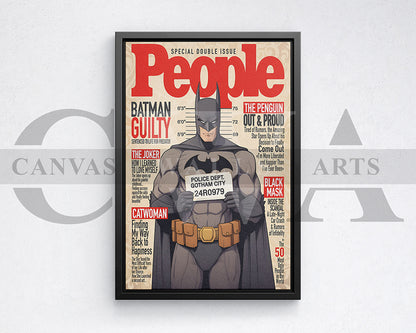 Batman Guilty Canvas Wall Art
