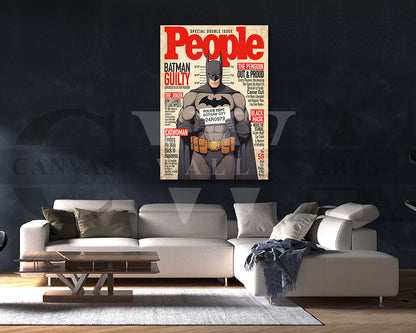 Batman Guilty Canvas Wall Art