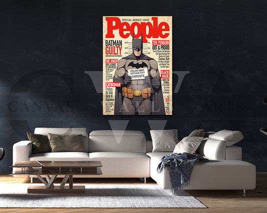 Batman Guilty Canvas Wall Art