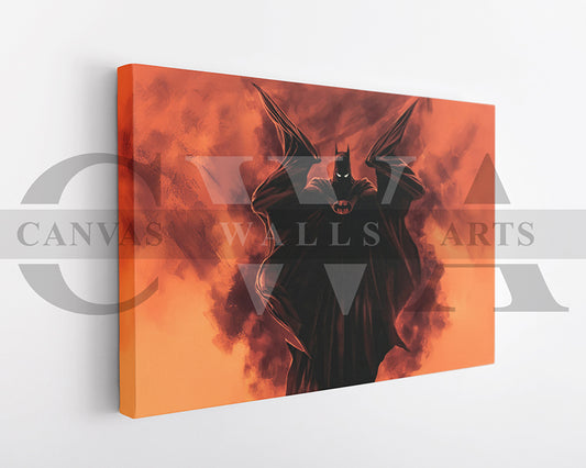 Batman On A Mission Canvas Wall Art