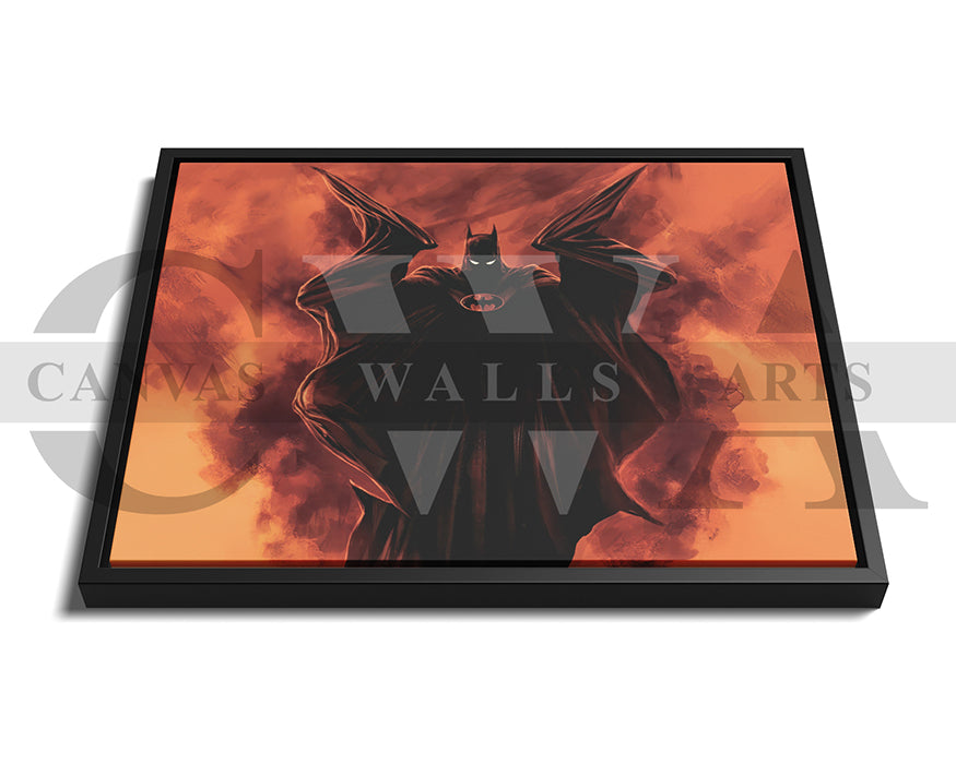 Batman On A Mission Canvas Wall Art