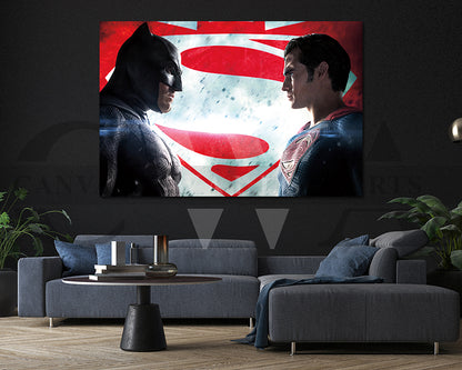 Batman v Superman Canvas Wall Art