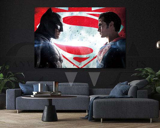 Batman v Superman Canvas Wall Art