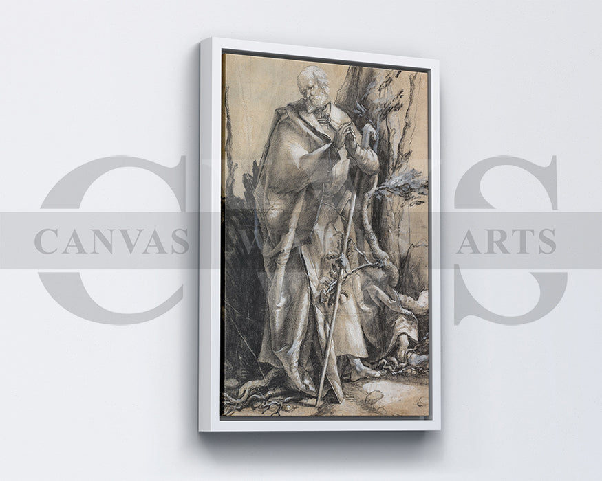 Bearded Saint in a Forest by Albrecht Durer Painting Canvas Wall Art