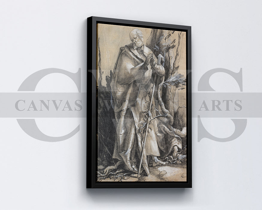 Bearded Saint in a Forest by Albrecht Durer Painting Canvas Wall Art