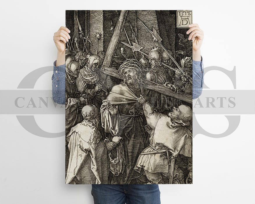 Bearing of the Cross by Albrecht Durer Painting Canvas Wall Art