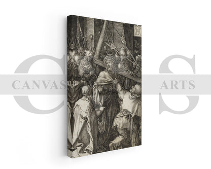 Bearing of the Cross by Albrecht Durer Painting Canvas Wall Art
