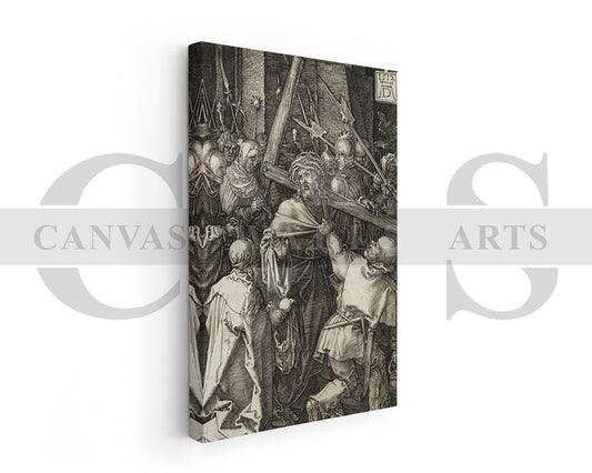 Bearing of the Cross by Albrecht Durer Painting Canvas Wall Art