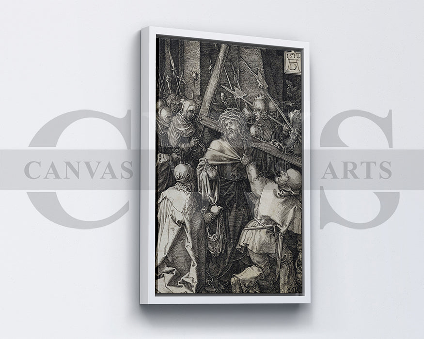 Bearing of the Cross by Albrecht Durer Painting Canvas Wall Art