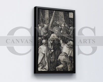 Bearing of the Cross by Albrecht Durer Painting Canvas Wall Art