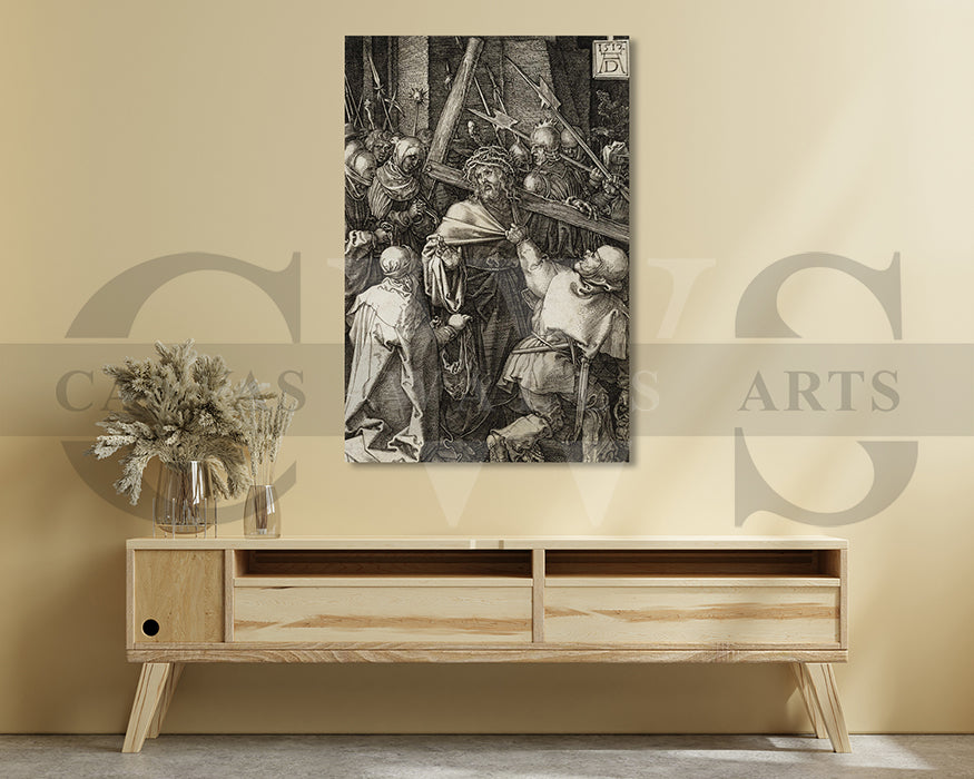 Bearing of the Cross by Albrecht Durer Painting Canvas Wall Art