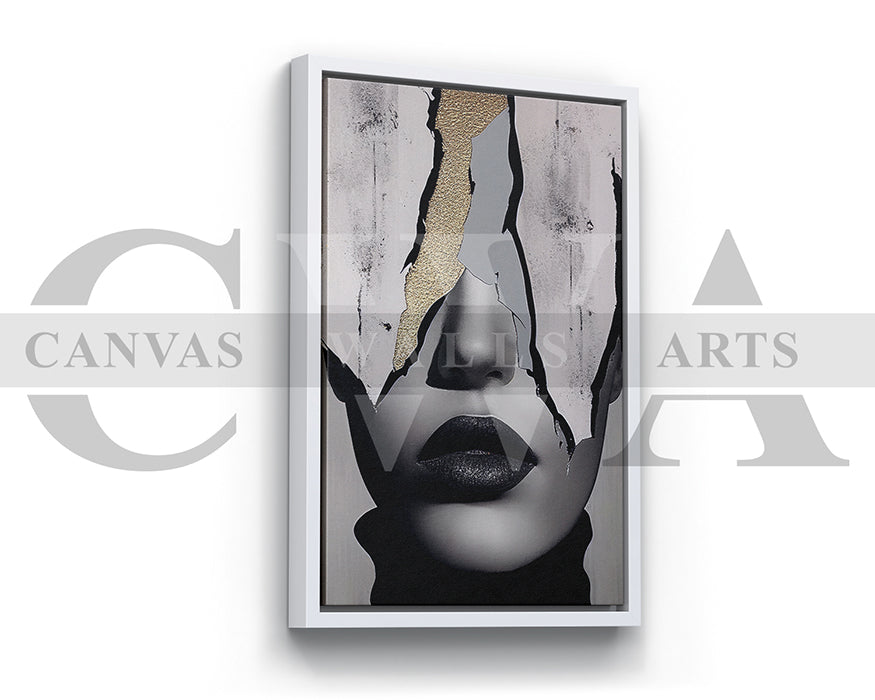 Beautiful Woman Eyes Painting Canvas Wall Art