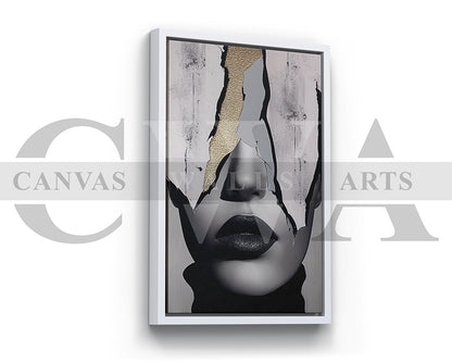 Beautiful Woman Eyes Painting Canvas Wall Art