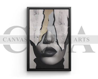 Beautiful Woman Eyes Painting Canvas Wall Art