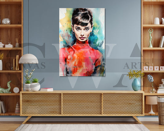 Beautiful Woman Painting Canvas Wall Art