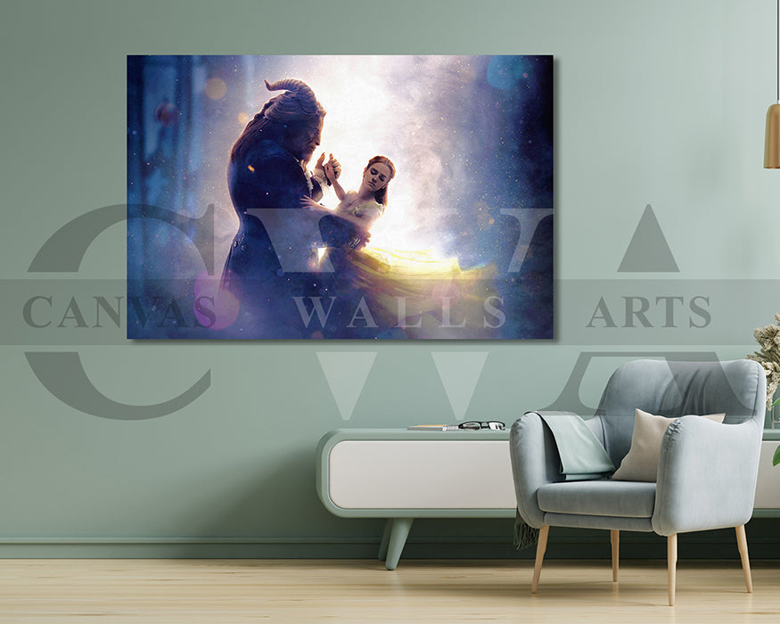Beauty and the Beast Canvas Wall Art Movie Poster Print