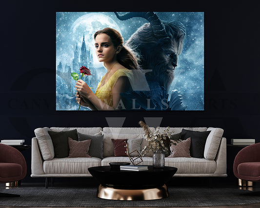 Beauty and the Beast Canvas Wall Art