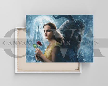 Beauty and the Beast Canvas Wall Art