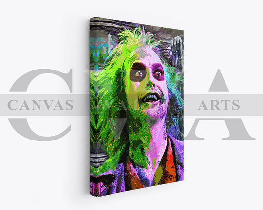Beetlejuice Canvas Wall Art Movie Abstract Canvas Print
