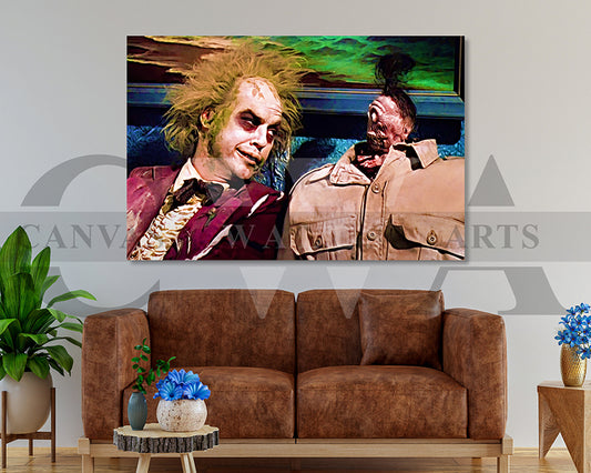 Beetlejuice Canvas Wall Art Movie Oil Painting Canvas Print
