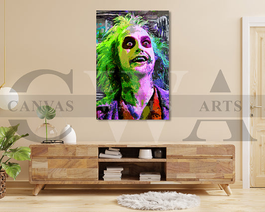 Beetlejuice Canvas Wall Art Movie Abstract Canvas Print