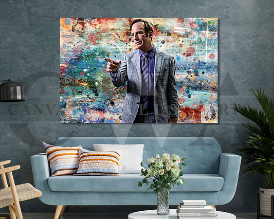 Better Call Saul Canvas Wall Art Abstract Movie Poster Print