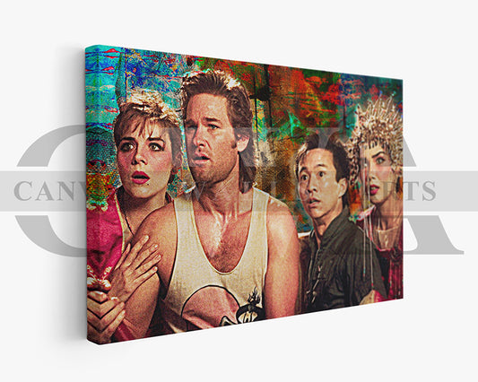 Big Trouble in Little China Canvas Wall Art Abstract Movie Poster Print