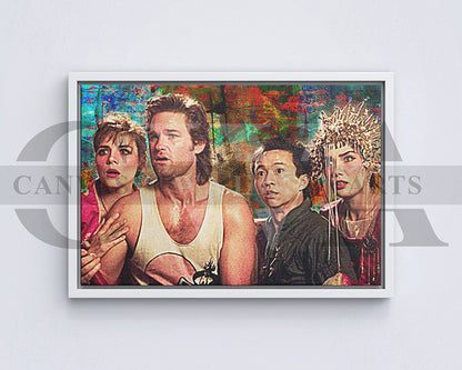 Big Trouble in Little China Canvas Wall Art Abstract Movie Poster Print