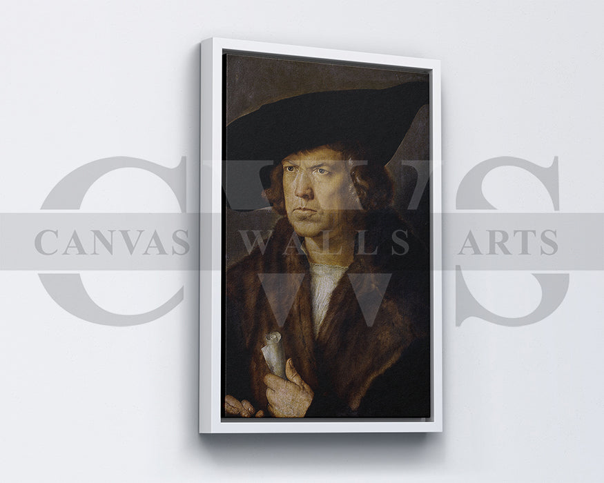 Bildnis Eines Unbekannten Mannes by Albrecht Durer Painting Canvas Wall Art