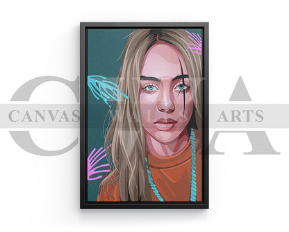 Billie Eilish Canvas Wall Art