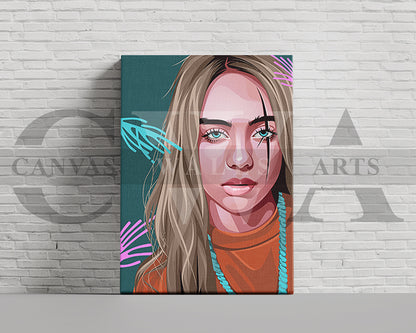 Billie Eilish Canvas Wall Art