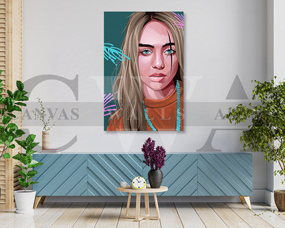 Billie Eilish Canvas Wall Art